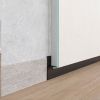 Rodapié oculto para pared " flotante" 19 mm negro