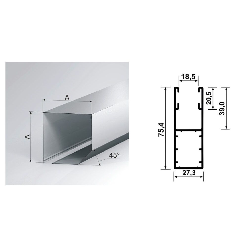 Puerta enrollable de 55 mm