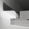 Perfil separador de sombra LED para techos de cartón yeso 23x37 mm blanco