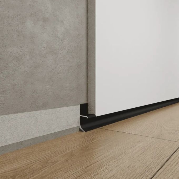 Zócalo oculto de 20 mm, color negro