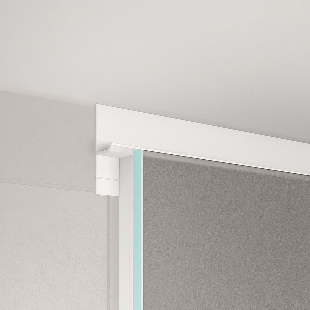 Perfil  de aluminio para junta de  sombra de 20 mm con canal LED blanco