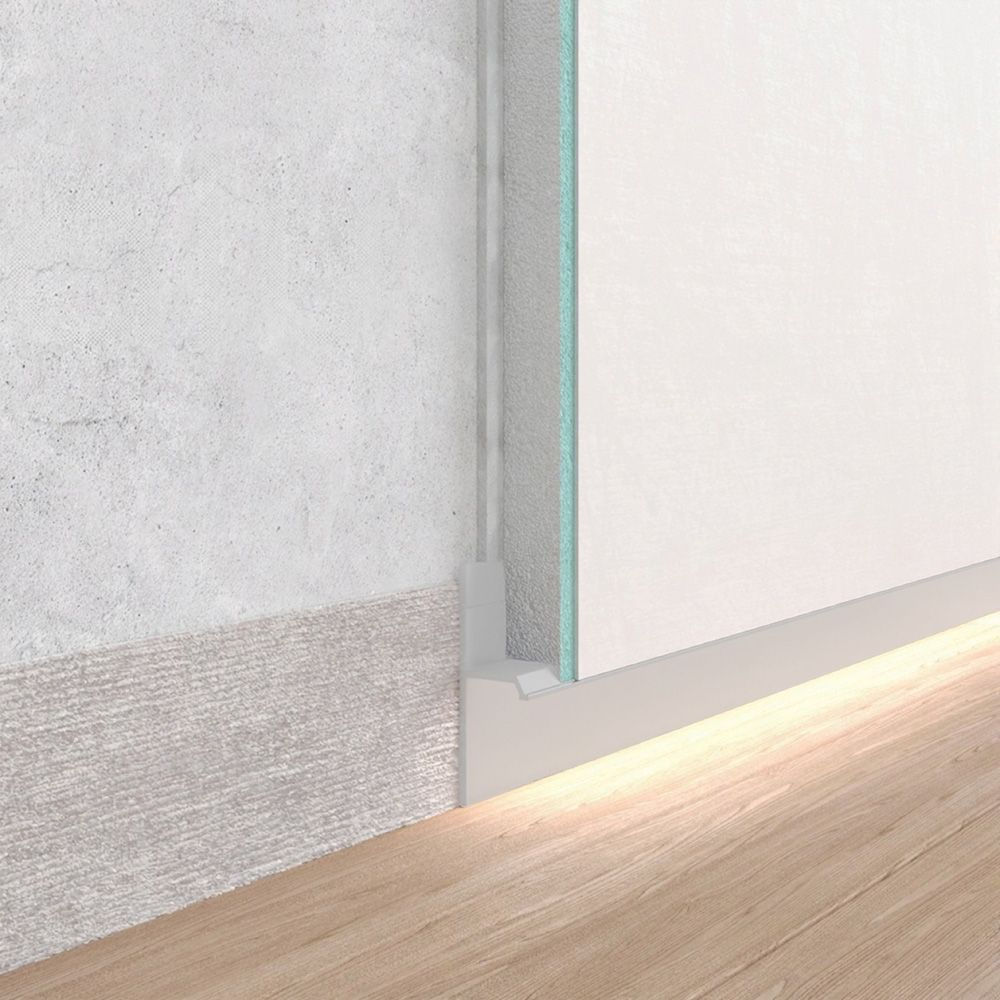 Rodapié oculto 19 mm blanco